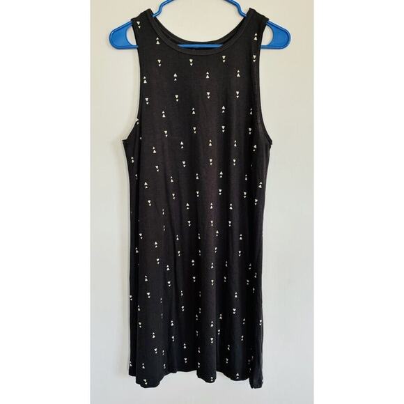 Billabong Dark Gray Tank Dress Size S Geometric Print Soft Modal - Picture 1 of 6